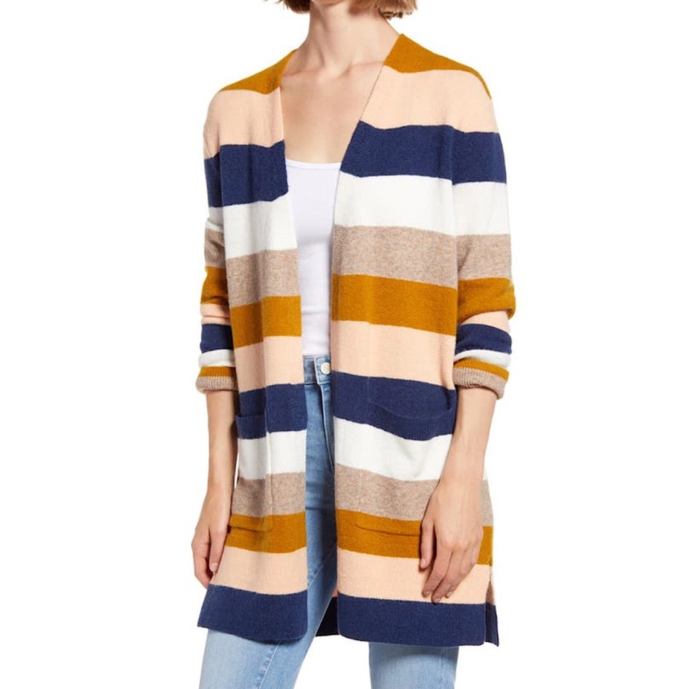 Madewell Kent Striped Cardigan